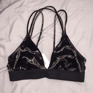 PINK velvet bralette
